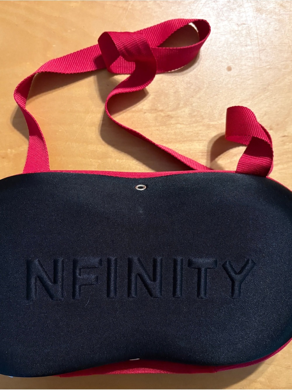 #7A - MUST GO! NFINITY Black and Pink Cheerleading Shoe Case Bag - size 9.5